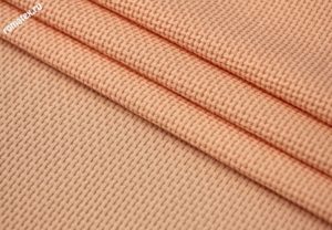 Ткань трикотаж жаккард «хасир» цвет персиковый